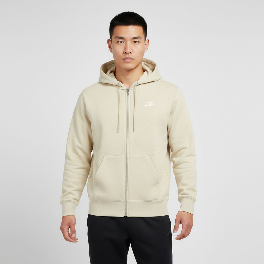 NIKE耐克2026男子AS M NK CLUB FT FZ HOODIE针织连帽外套FN3885-229