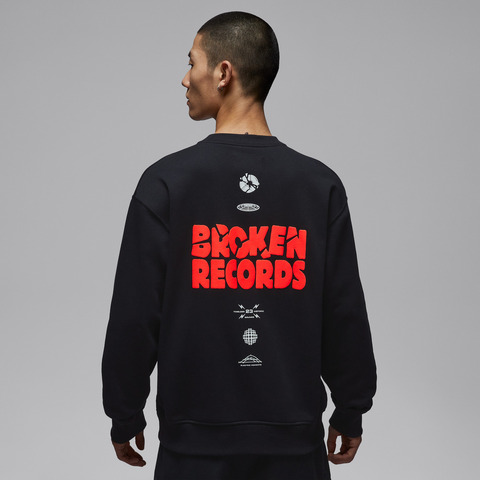 JordanJordan2026男子AS M J BRK REC FLC CREW LB针织无帽卫衣IQ2981-010