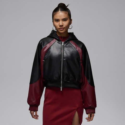 JordanJordan2026女子AS W J FLT FX LTHR JKT梭织连帽外套IF0948-011