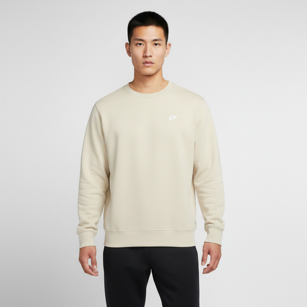 NIKE耐克2026男子AS M NK CLUB BB CREW针织无帽卫衣FN3887-229