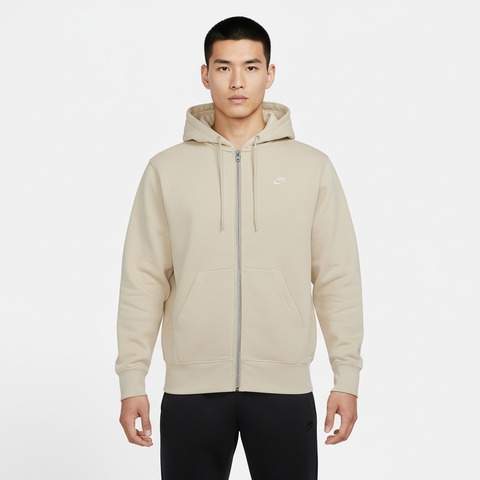 NIKE耐克2026男子AS M NK CLUB BB FZ HOODIE针织连帽外套FN3862-229