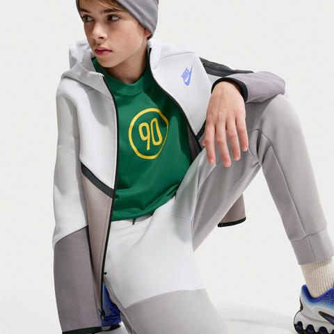 Nike KidsNike Kids2026大童B NSW TCH FLC FZ - PD针织连帽外套HV5867-025