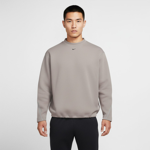 NIKE耐克2026男子AS M NK TCH FLC CREW针织无帽卫衣HV6538-009