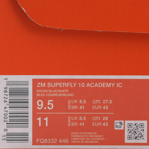 NIKE耐克2026男子ZM SUPERFLY 10 ACADEMY IC足球FQ8332-446