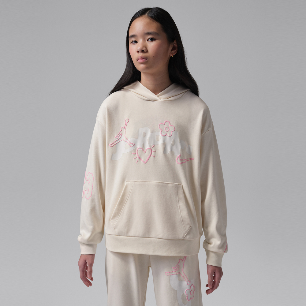 JordanJordan2026女大童套头连帽卫衣针织连帽卫衣JD2612171GS-001