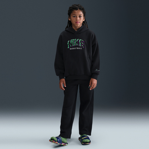 Nike KidsNike Kids2026大童K NK COB FLC PO HOODIE GLITCH针织连帽卫衣HV0508-010