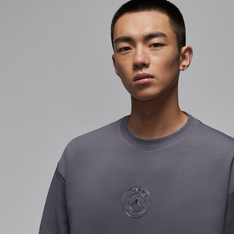 JordanJordan2026男子AS M J HOOP FLEECE CREW PSG针织无帽卫衣IF3802-014