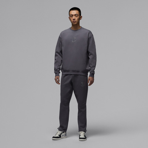 JordanJordan2026男子AS M J HOOP FLEECE CREW PSG针织无帽卫衣IF3802-014