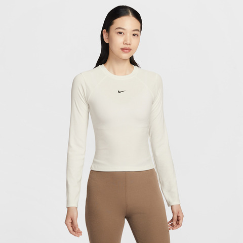 NIKE耐克2026女子AS W NSW CHILL KNIT RIB LS TOP针织无领长TIF0237-133