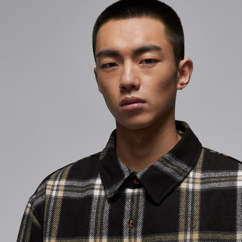 JordanJordan2026男子AS M J FLT CLB FLANNEL SHIRT梭织长袖衬衫IB1904-010