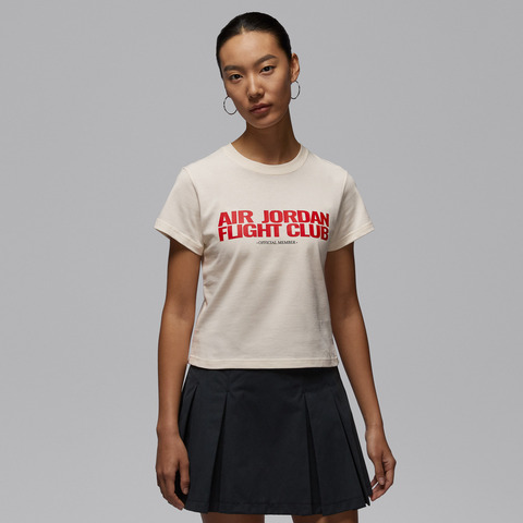JordanJordan2026女子AS W J FLT CLB SHGF GFX TEE针织无领短TIF3573-110