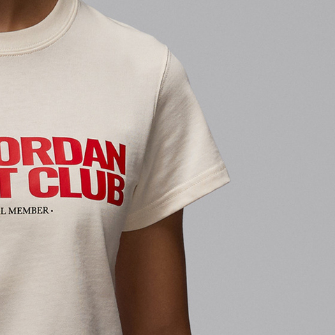 JordanJordan2026女子AS W J FLT CLB SHGF GFX TEE针织无领短TIF3573-110