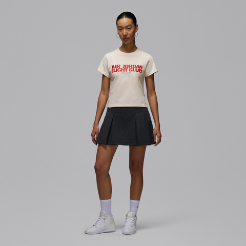 JordanJordan2026女子AS W J FLT CLB SHGF GFX TEE针织无领短TIF3573-110