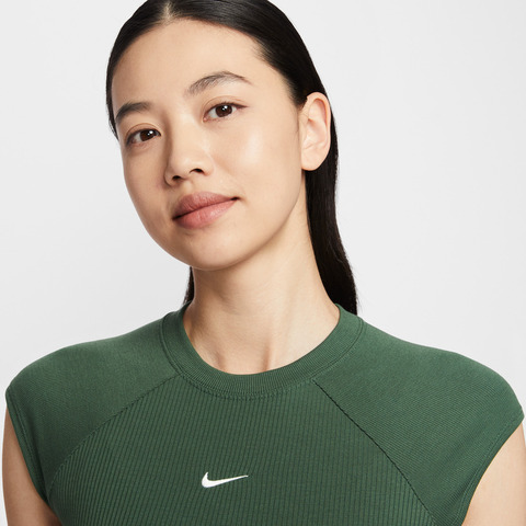 NIKE耐克2026女子AS W NSW CHILL KNIT RIB SS TOP针织无领短TIF0243-323