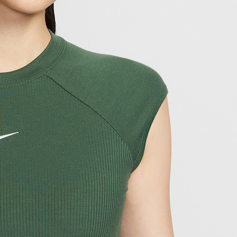 NIKE耐克2026女子AS W NSW CHILL KNIT RIB SS TOP针织无领短TIF0243-323