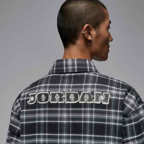 JordanJordan2026男子AS M J BRK FLANNEL GFX LS梭织长袖衬衫IF1858-010
