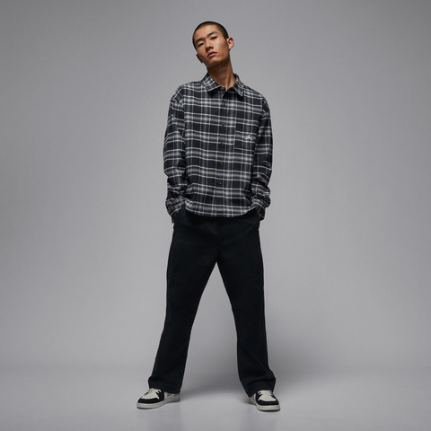 JordanJordan2026男子AS M J BRK FLANNEL GFX LS梭织长袖衬衫IF1858-010