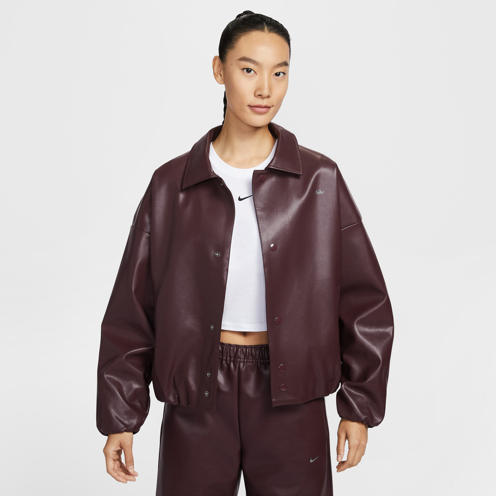 NIKE耐克2026女子AS W NSW KTMH WVN COACH JKT GC皮衣IQ8170-652