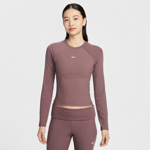 NIKE耐克2026女子AS W NSW CHILL KNIT RIB LS TOP针织无领长TIF0237-502