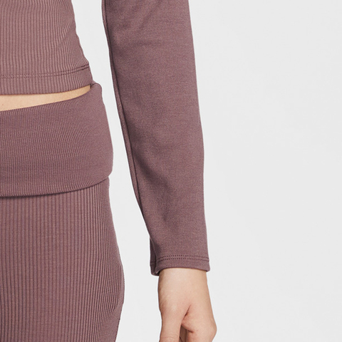 NIKE耐克2026女子AS W NSW CHILL KNIT RIB LS TOP针织无领长TIF0237-502