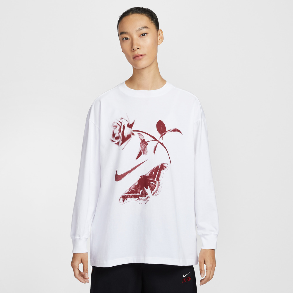 NIKE耐克2026女子AS W NSW LS TEE VDAY OS针织无领长TIH7696-100