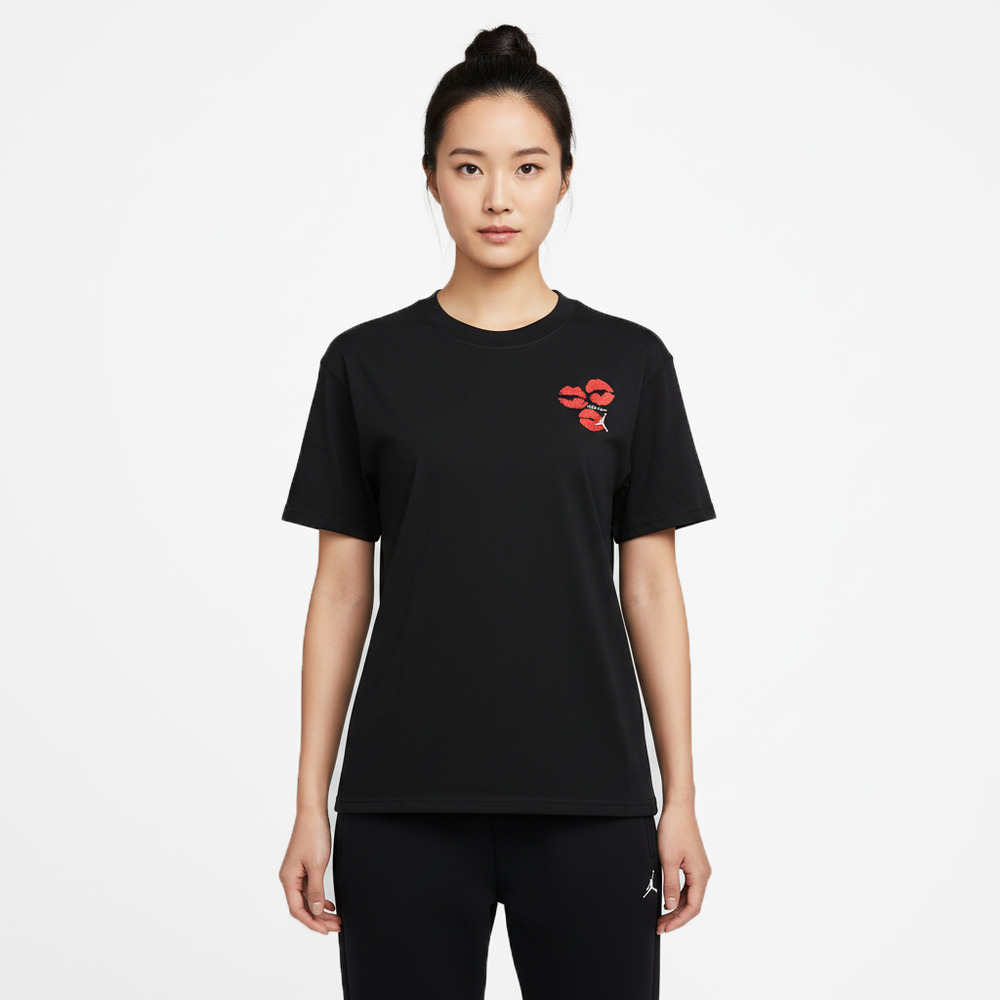 JordanJordan2026女子AS W J FLT SS GF GFX TEE KISS针织无领短TIF0798-010