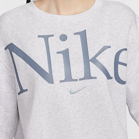 NIKE耐克2026女子AS W NSW PHNX FLC OS LOGO CREW针织无帽卫衣FN3655-051