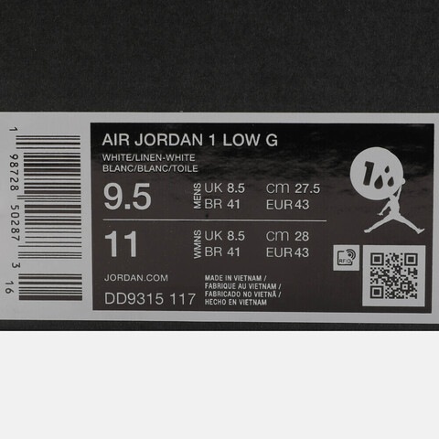 JordanJordan2026男子AIR JORDAN 1 LOW G乔丹DD9315-117