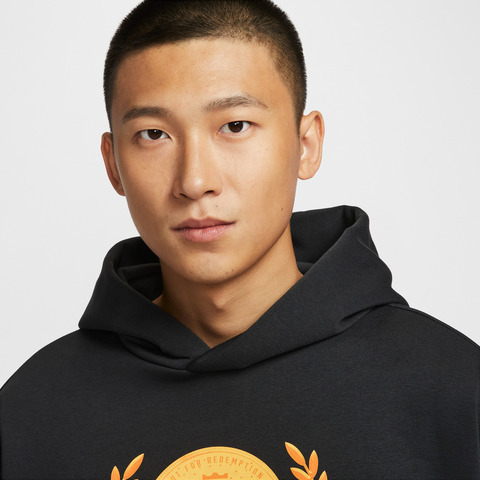 NIKE耐克2026男子AS LJ M NK TF SI BRSH PO HD OR针织连帽卫衣IH8843-010