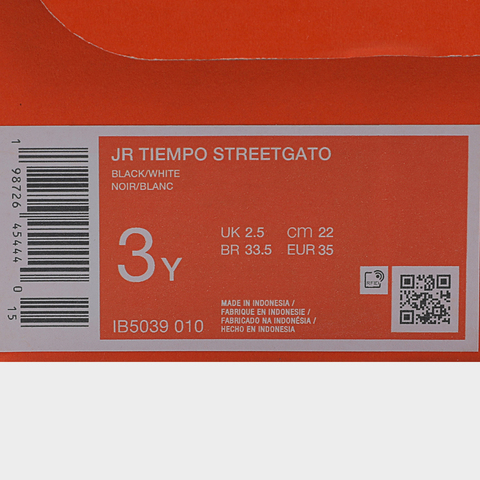 NIKE耐克2026大童JR TIEMPO STREETGATO足球IB5039-010
