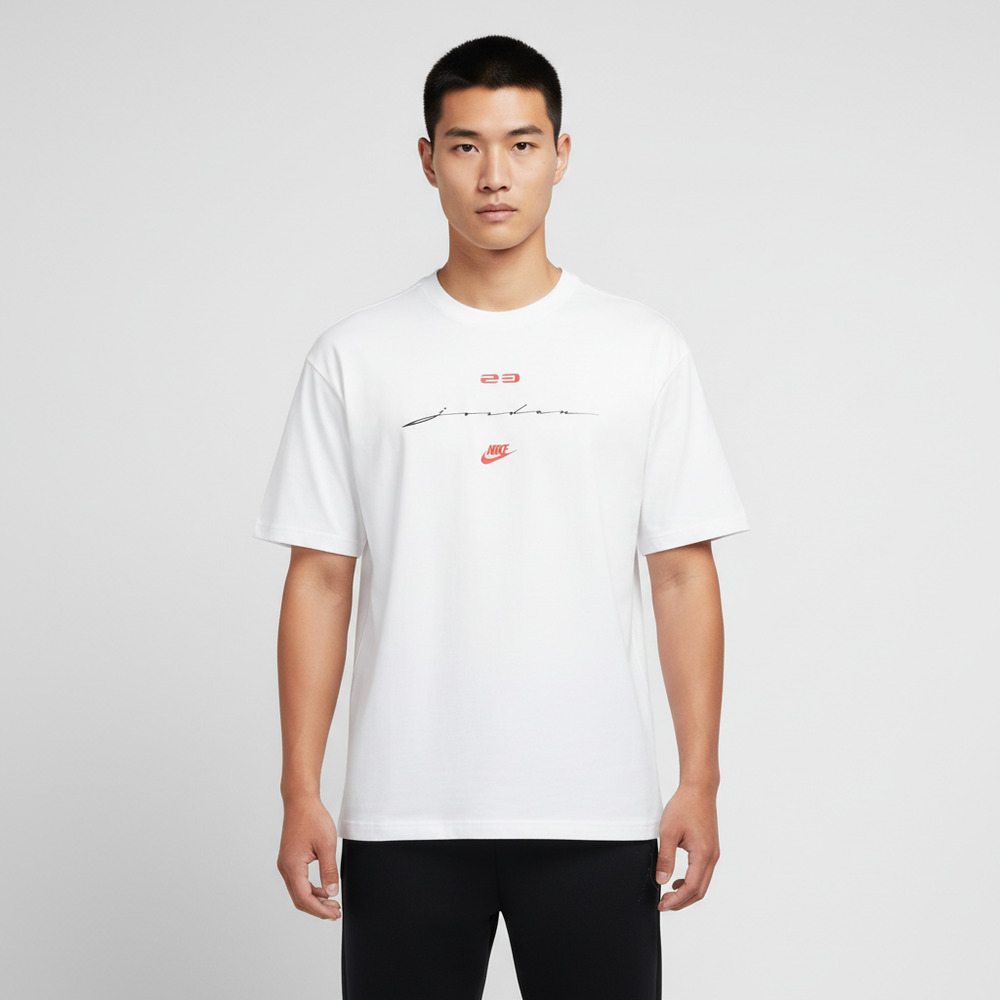 JordanJordan2026男子AS M J FLT SCRIPT BOXY SS CREW针织无领短TIF3015-100