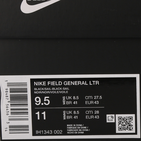 NIKE耐克2026男子NIKE FIELD GENERAL LTR休闲IH1343-002