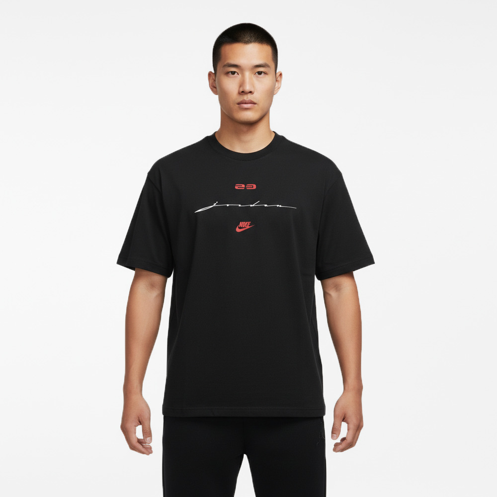 JordanJordan2026男子AS M J FLT SCRIPT BOXY SS CREW针织无领短TIF3015-010