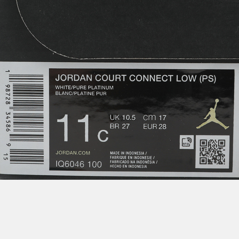 JordanJordan2026小童JORDAN COURT CONNECT LOW (PS)乔丹IQ6046-100