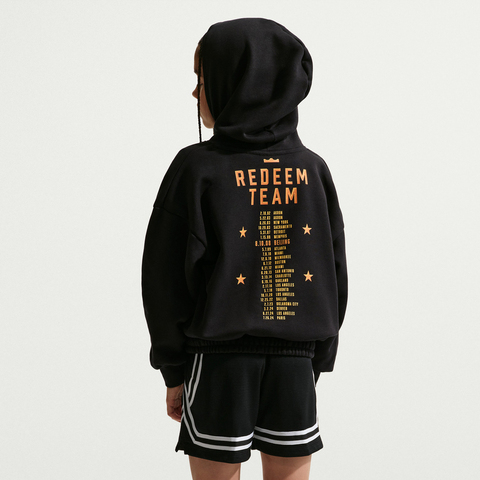 Nike KidsNike Kids2026男大童LBJ K NK PO HOODIE OR针织连帽卫衣IQ0268-010
