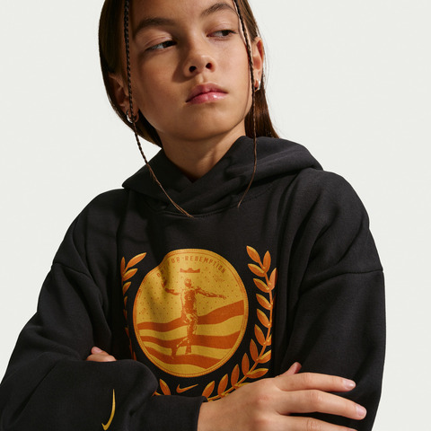 Nike KidsNike Kids2026男大童LBJ K NK PO HOODIE OR针织连帽卫衣IQ0268-010