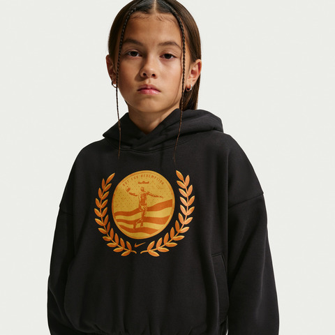 Nike KidsNike Kids2026男大童LBJ K NK PO HOODIE OR针织连帽卫衣IQ0268-010