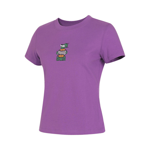 puma彪马2024女子紫色短袖T恤62700650