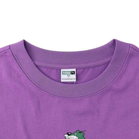 puma彪马2024女子紫色短袖T恤62700650