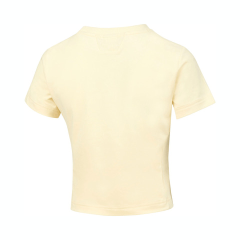 puma彪马2024女子米白针织无领短T63060923