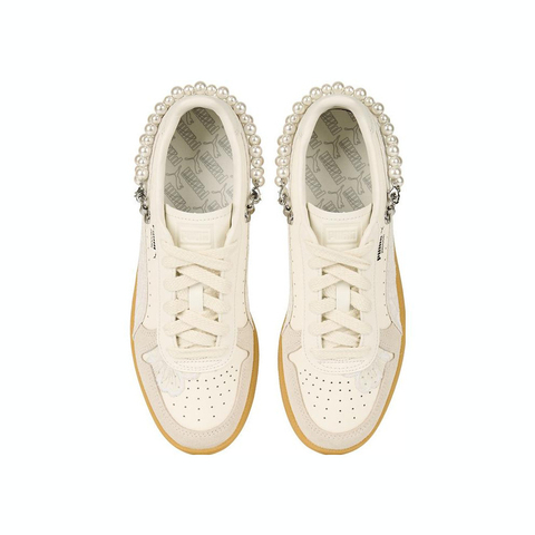 puma彪马2024中性Indoor Feminine Pack-白-灰黑标休闲鞋鞋39996401