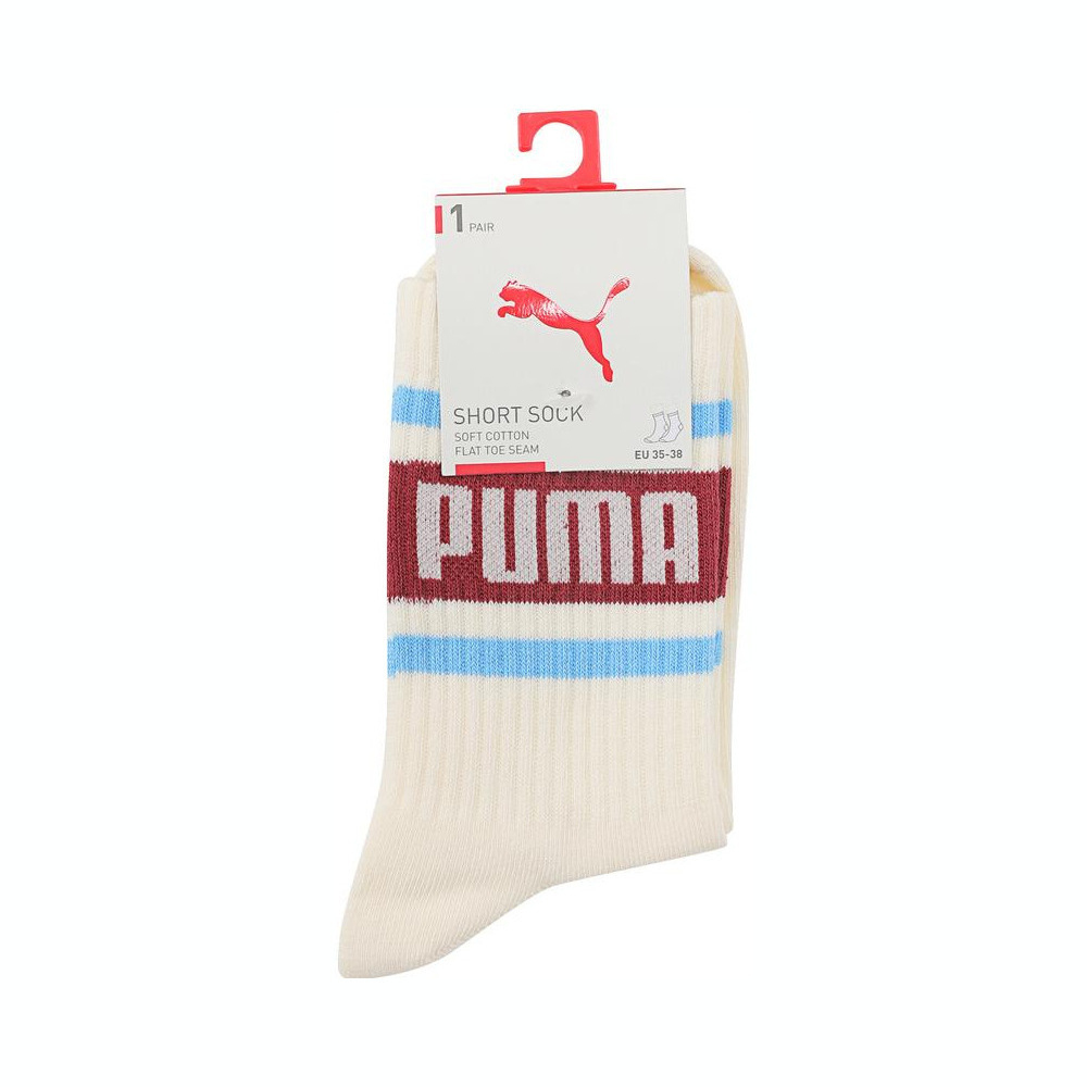 puma彪马2024中性-PUMA UNISEX SHORT SOCK 1P APAC-红-白中袜93540528