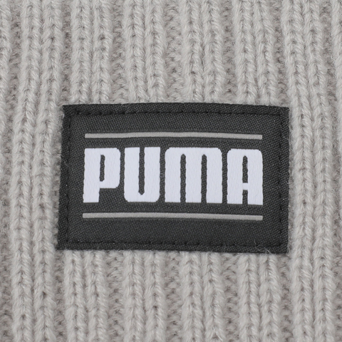 puma彪马2024中性-Ribbed Classic Cuff Beanie-浅灰针织帽02403817