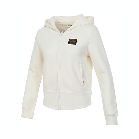 puma彪马2024女子女子-CLASSICS M FOR MELODY Hooded Jacket DK W-米白针织无帽外套63107287