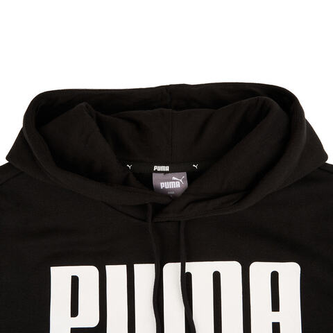 puma彪马2024男子-ESS Hoody FL big PUMA M-黑色针织连帽卫衣68871901