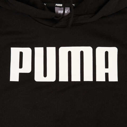 puma彪马2024男子-ESS Hoody FL big PUMA M-黑色针织连帽卫衣68871901