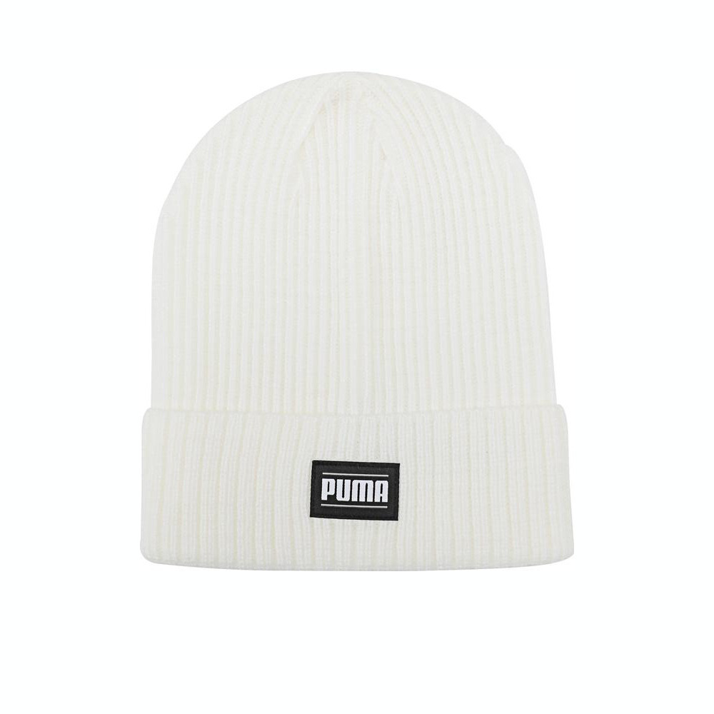 puma彪马2024中性-Ribbed Classic Cuff Beanie-白针织帽02403806