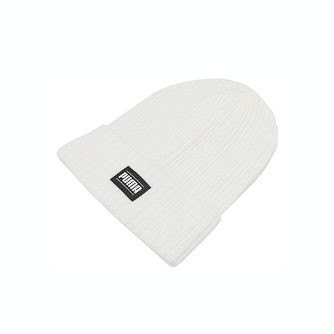 puma彪马2024中性-Ribbed Classic Cuff Beanie-白针织帽02403806