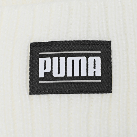 puma彪马2024中性-Ribbed Classic Cuff Beanie-白针织帽02403806