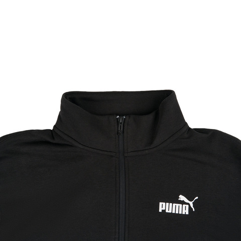 puma彪马2024男子Puma Power Colorblock Half-Zip TR-黑色针织无帽卫衣68605801